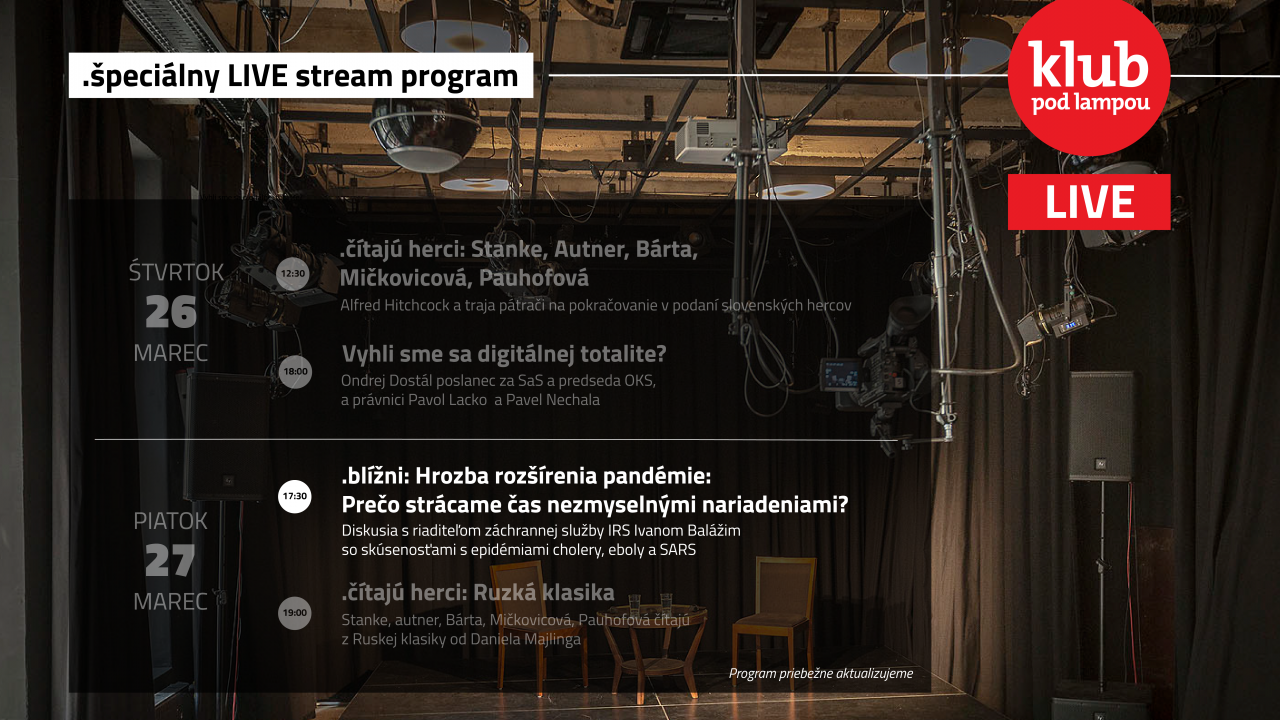 LIVE stream: Blížni: Prečo strácame čas nezmyselnými nariadeniami?