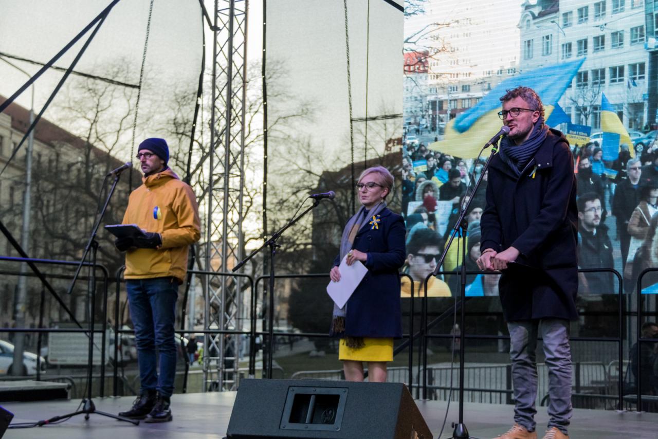 Mier Ukrajine: ZA VAŠU A NAŠU SLOBODU - Spolu zvíťazíme!