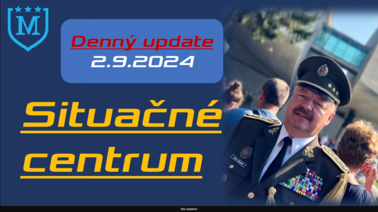 Rusi aj Ukrajina pokračujú v útokoch a intenzívnych bojoch (Denný update 02. 09. 2024)