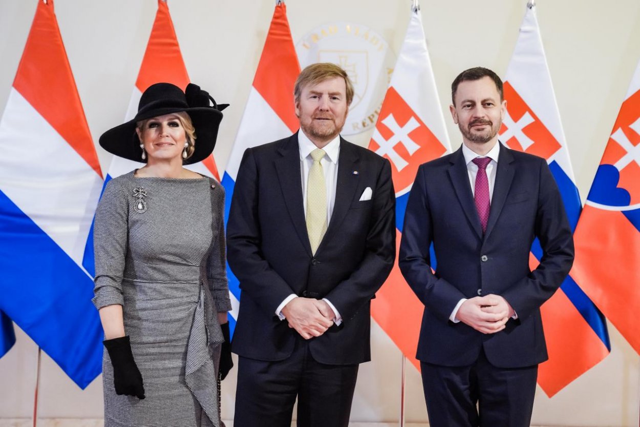 Premiér na Úrade vlády SR privítal holandský kráľovský pár