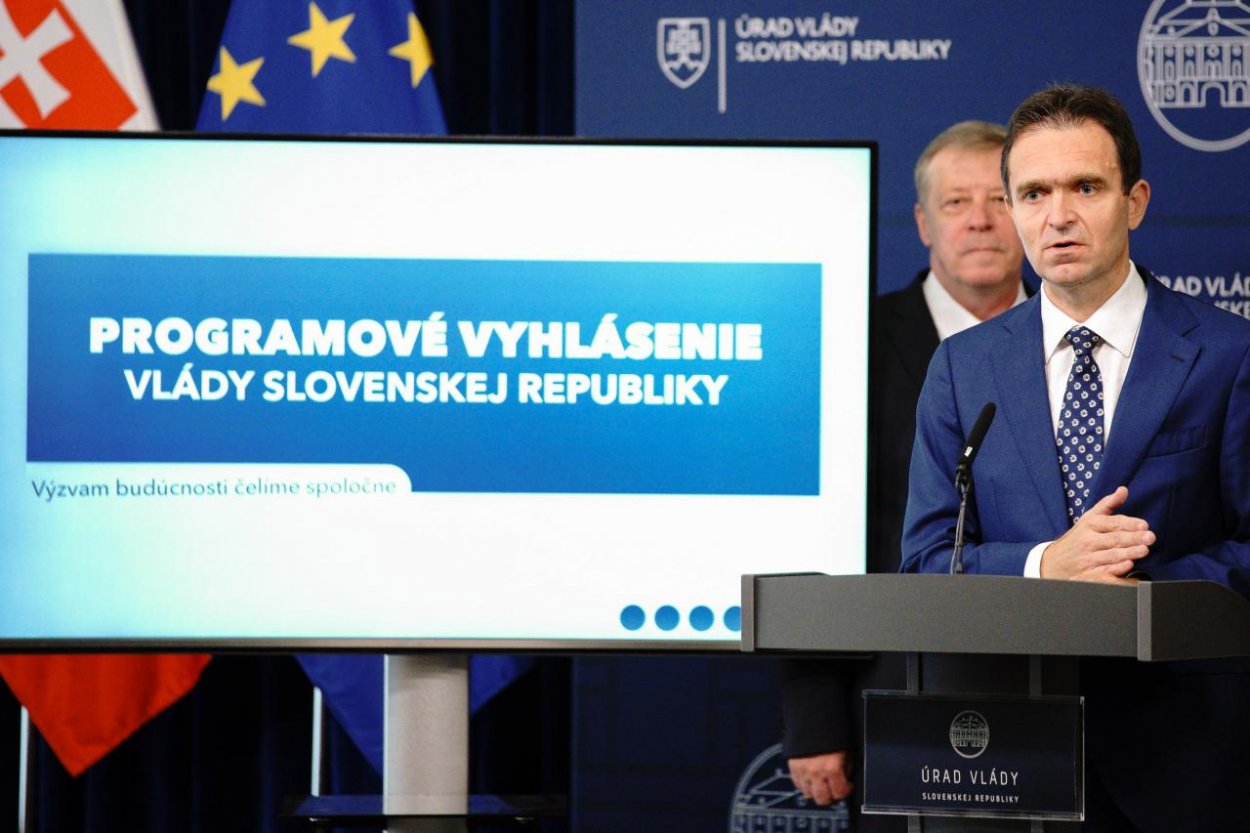 V programovom vyhlásení deklaruje jasné európske a euroatlantické ukotvenie Slovenska