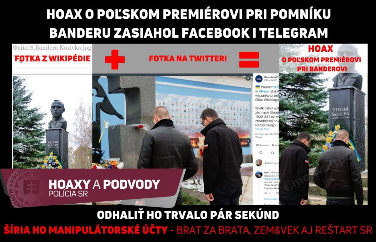 HOAX: Poľský premiér Mateusz Morawiecki nebol pri pamätníku Stepana Banderu