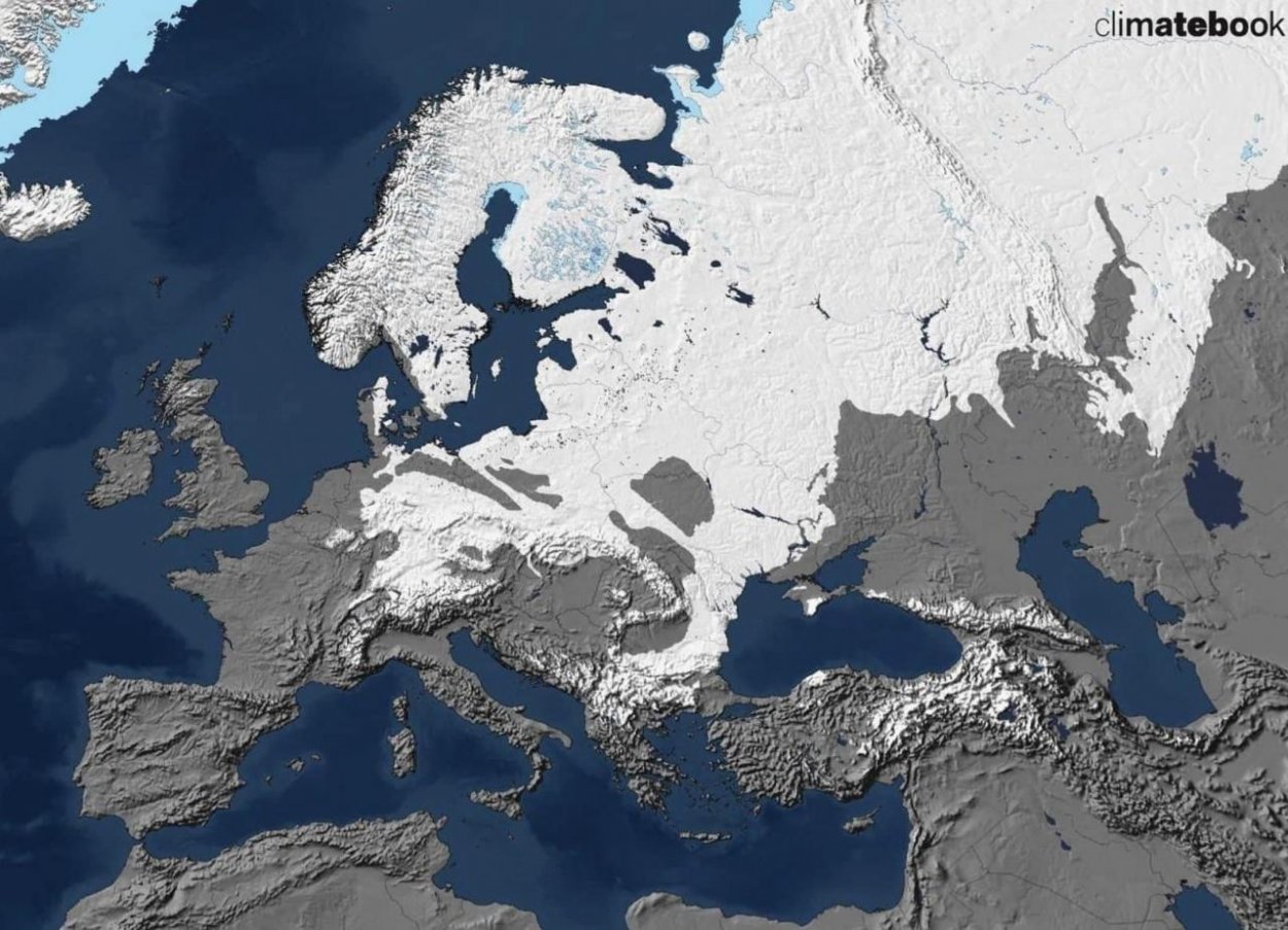 Dáta bez pátosu: Mapa dňa – kde je dnes v Európe sneh