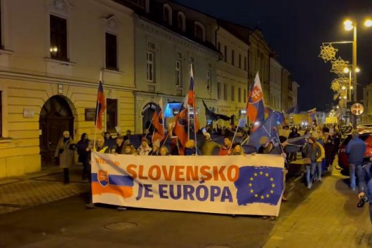 V Banskej Bystrici sa konal občiansky protest pod názvom Slovensko je Európa