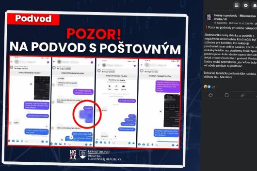 Školácka chyba: Štátne Hoaxy a podvody zverejnili adresu obete podvodu