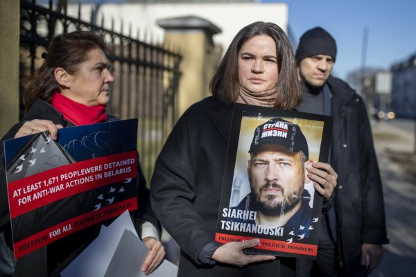 Cichanovská už rok nemá správy o svojom manželovi väznenom v Bielorusku