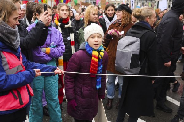 Tisíce ľudí v Bruseli sa pridali k Thunbergovej na pochode za klímu