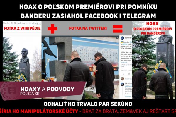 HOAX: Poľský premiér Mateusz Morawiecki nebol pri pamätníku Stepana Banderu