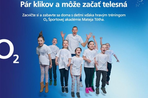 O2 Športová akadémia Mateja Tótha spúšťa Telesnú na doma. Zacvičte si spolu s vašimi deťmi