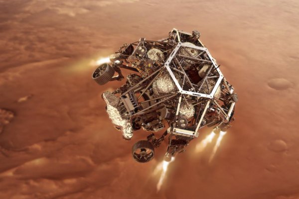 Na povrch Marsu dosadlo americké robotické vozidlo Perseverance