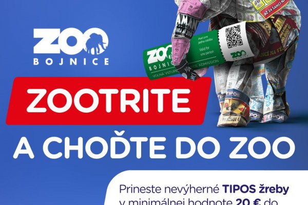 Zootrite a choďte do zoo – nevýherné Tipos žreby Vám otvoria brány do ZOO Bojnice